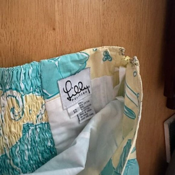 Lilly Pulitzer White Label Size 12  South Ocean Blvd Dress Strapless  EUC - Picture 2 of 7